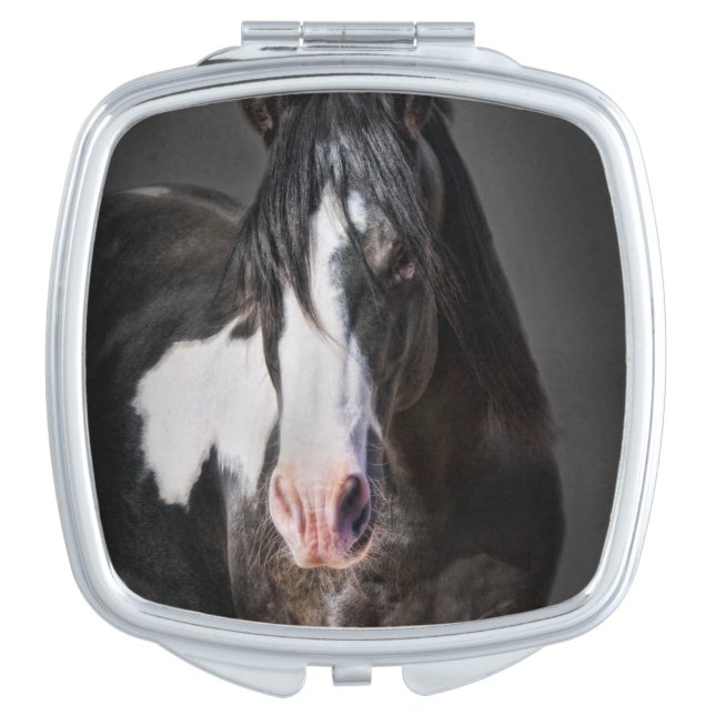 Horse Portrait II Makeup Mirror (Front)