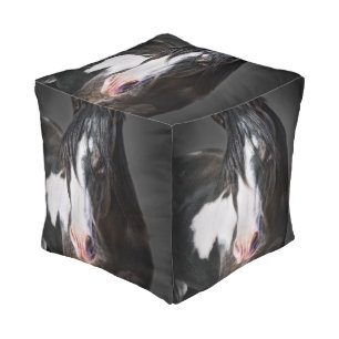 Horse Portrait II Pouf