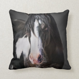 Horse Portrait II Throw Pillow