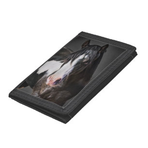 Horse Portrait II Tri-fold Wallet