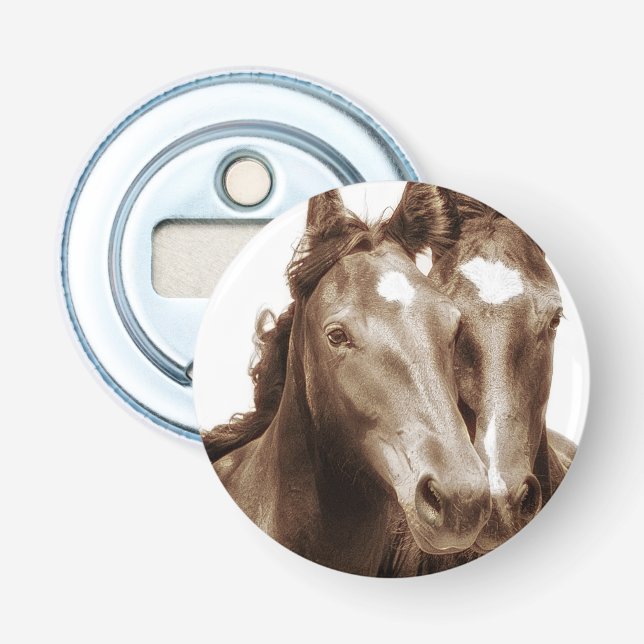 Horse Portrait III Bottle Opener (Front)