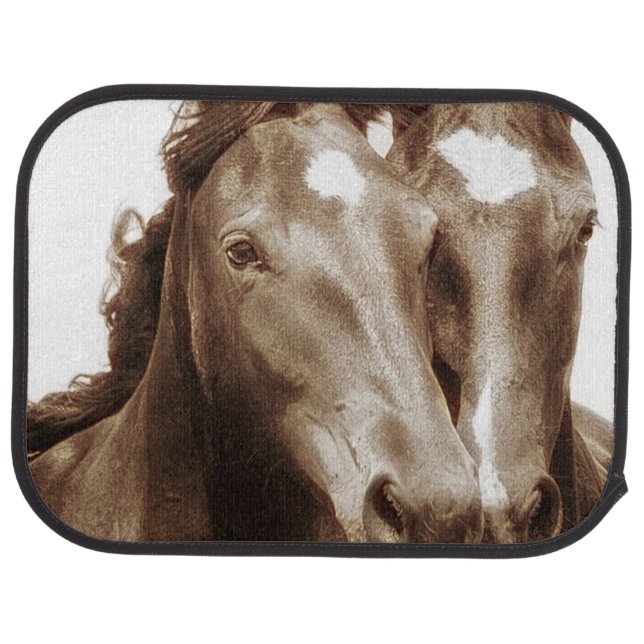 Horse Portrait III Car Floor Mat (Rear)