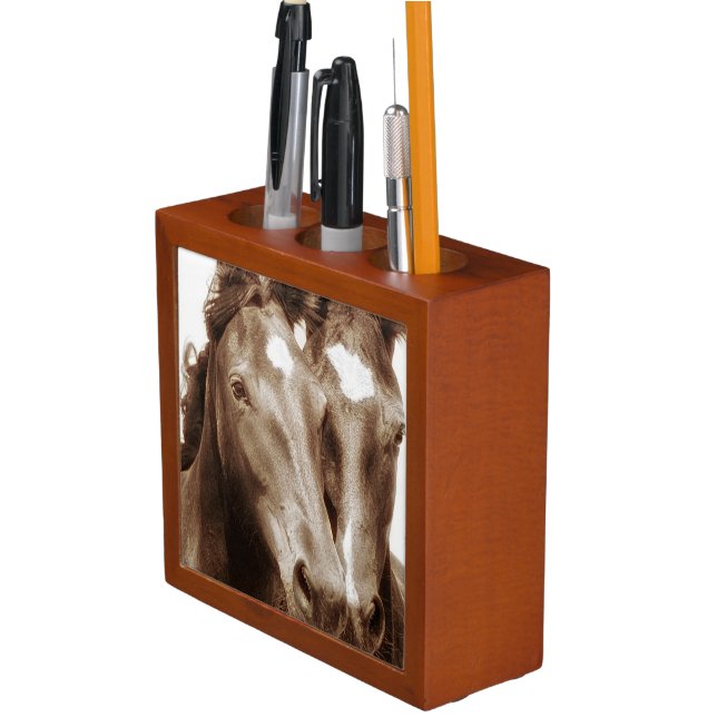 Horse Portrait III Desk Organizer (In Situ)