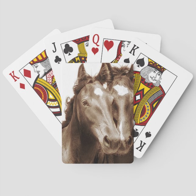 Horse Portrait III Poker Cards (Back)