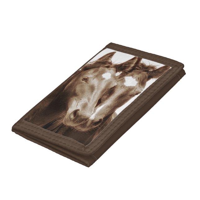 Horse Portrait III Tri-fold Wallet (Bottom)
