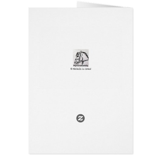 Horse Portrait in Pencil (Back)