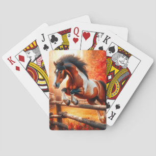 Horse Portrait Intense Western Art Poker Cards
