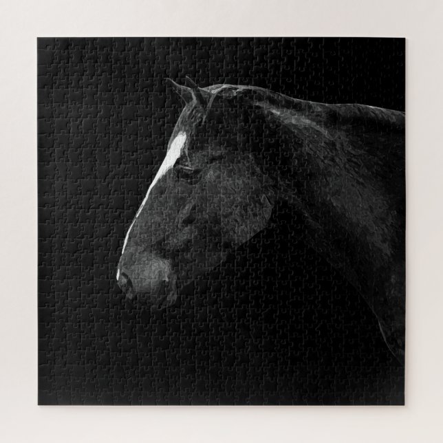 Horse portrait jigsaw puzzle (Vertical)