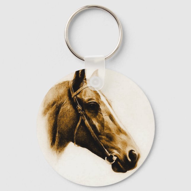 Horse Portrait Keychain (Front)