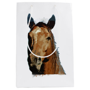 Horse Portrait Medium Gift Bag