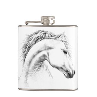 Horse portrait pencil drawing Equestrian art