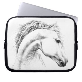 Horse portrait pencil drawing Equestrian art
