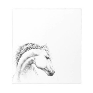 Horse portrait pencil drawing Equestrian art