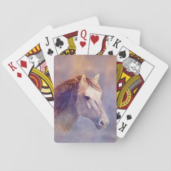 Horse Portrait Playing Cards by deemac2 at Zazzle