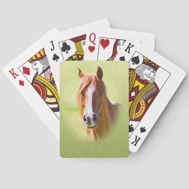 Horse Portrait Playing Cards (Back)
