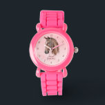 Horse portrait pony girls watch for kids watch<br><div class="desc">Horse portrait cowgirl equestrian personalized name kids watch,  horse lovers gift,  gift for girls</div>
