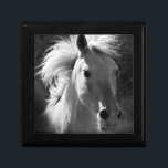 Horse Portrait V Keepsake Box<br><div class="desc">Animals</div>