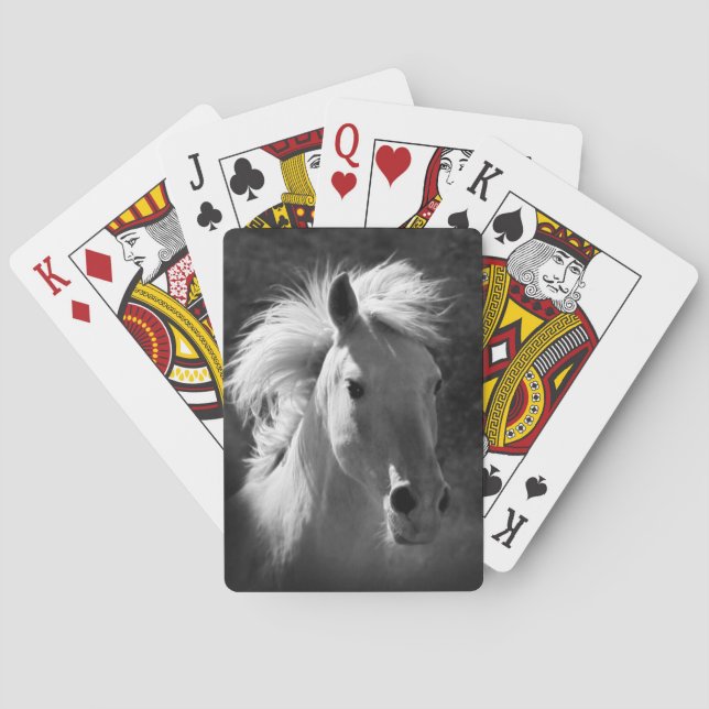 Horse Portrait V Poker Cards (Back)
