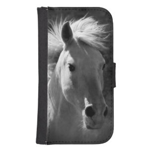 Horse Portrait V Wallet Phone Case For Samsung Galaxy S4