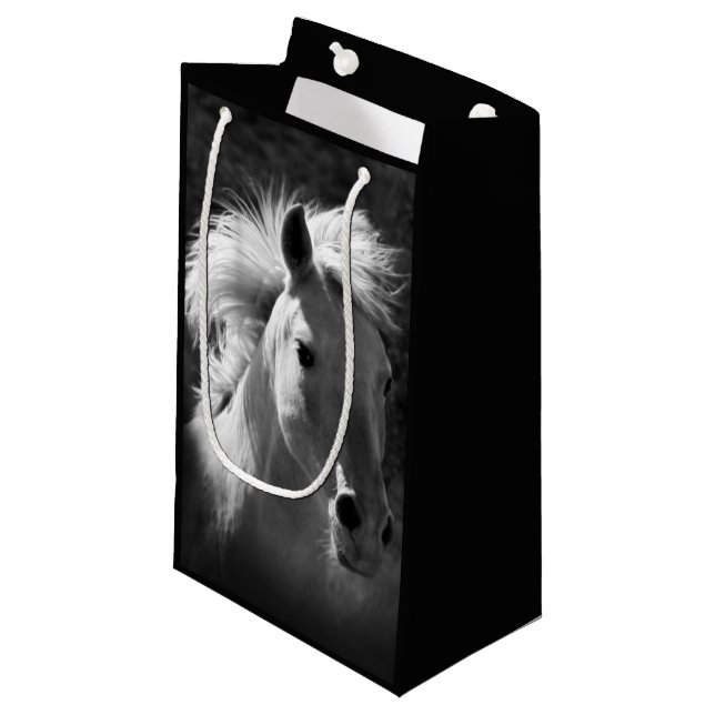 Horse Portrait V Small Gift Bag (Front Angled)