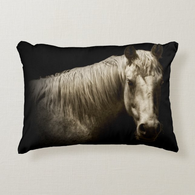 Horse Portrait VI Accent Pillow (Front)