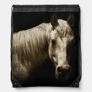 Horse Portrait VI Drawstring Bag
