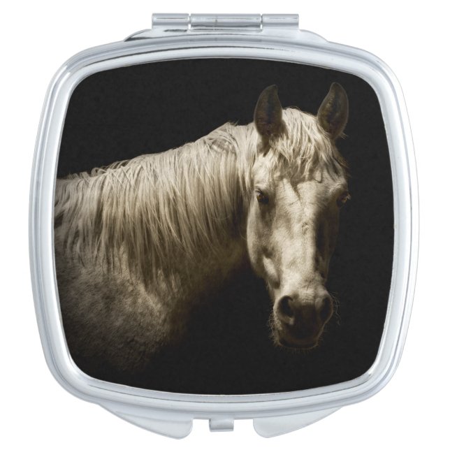 Horse Portrait VI Mirror For Makeup (Front)