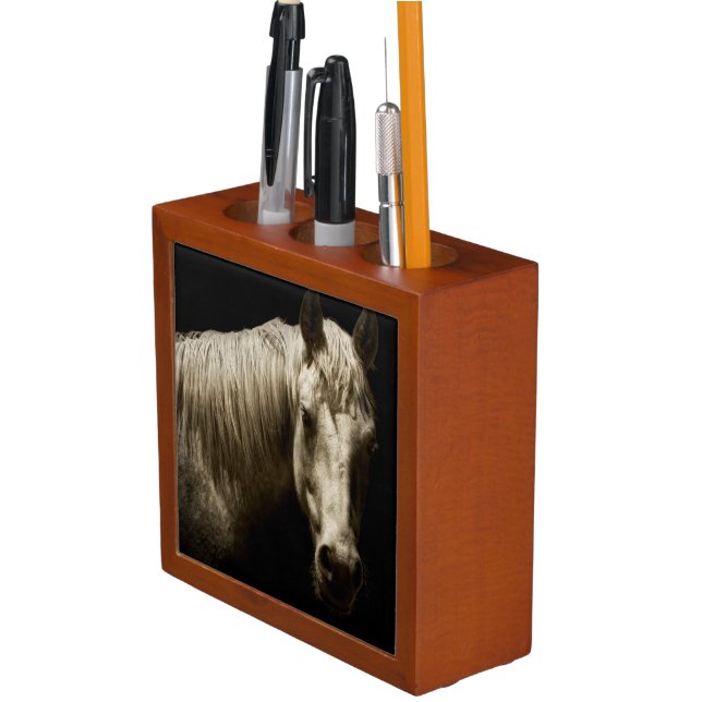 Horse Portrait VI Pencil Holder (In Situ)