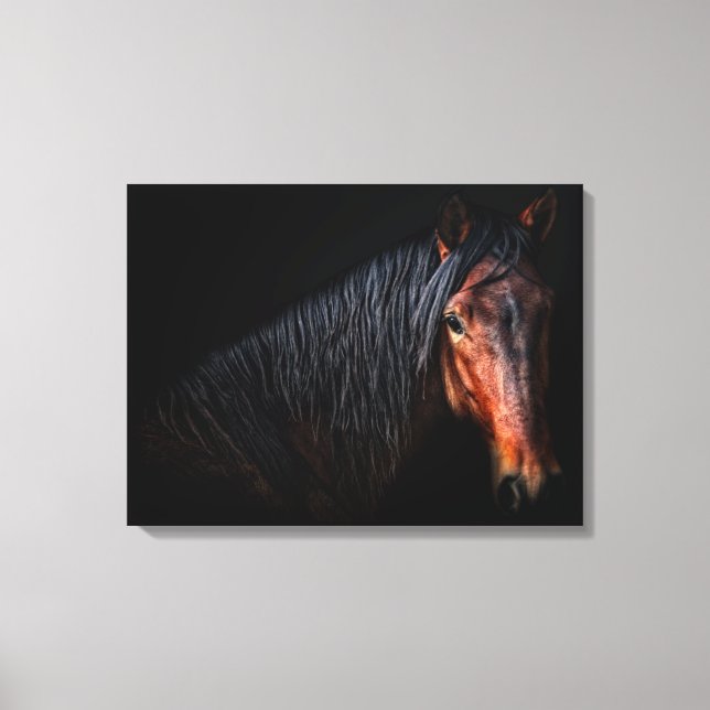 Horse Portrait VII Canvas Print (Front)