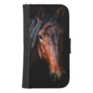 Horse Portrait VII Wallet Phone Case For Samsung Galaxy S4