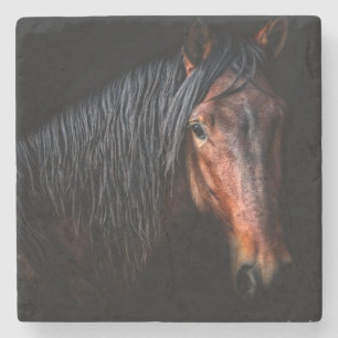 Horse Portrait VII Stone Coaster