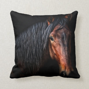 Horse Portrait VII Throw Pillow