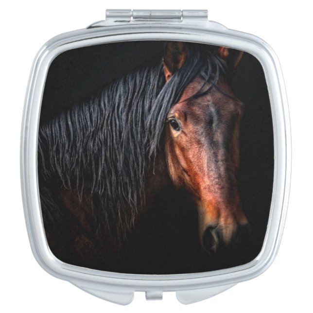 Horse Portrait VII Vanity Mirror (Front)