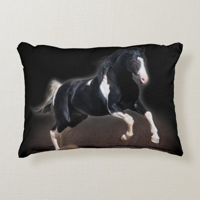 Horse Portrait VIII Decorative Pillow (Front)