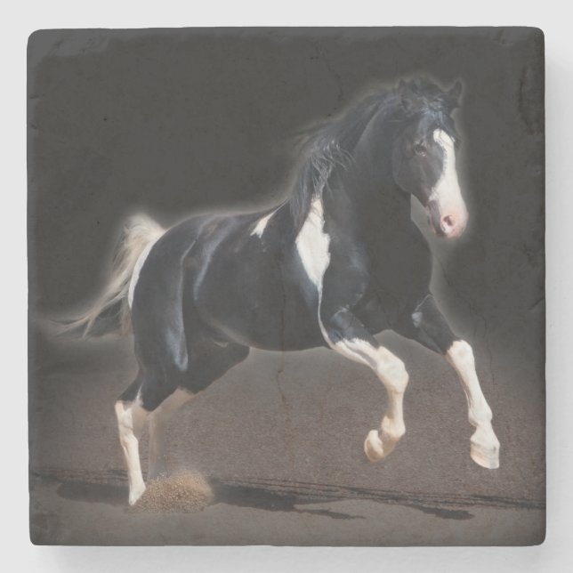 Horse Portrait VIII Stone Coaster (Front)