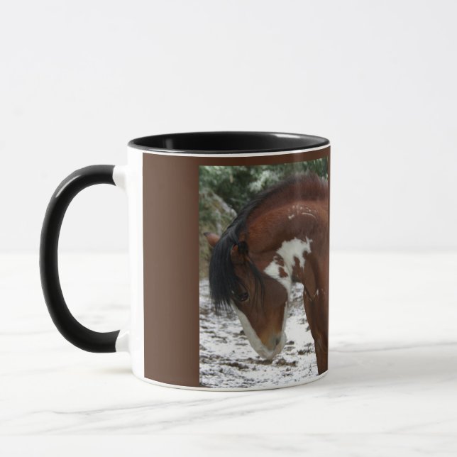 Horse Portrait with Name Mug (Left)