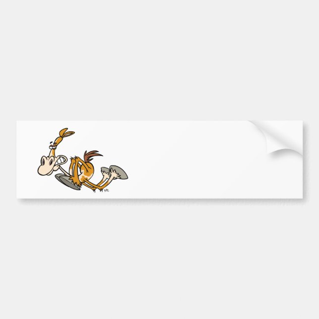 Horse Power cartoon bumper sticker (Front)