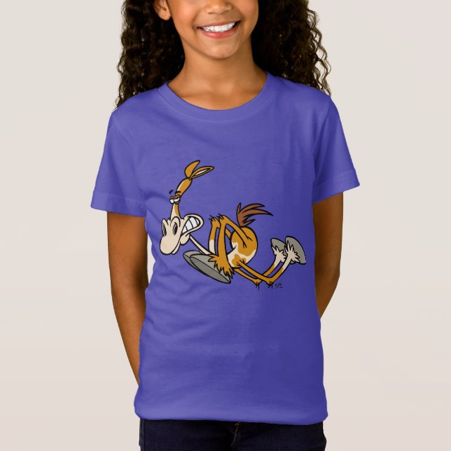 Horse Power cartoon Children T-Shirt (Front)