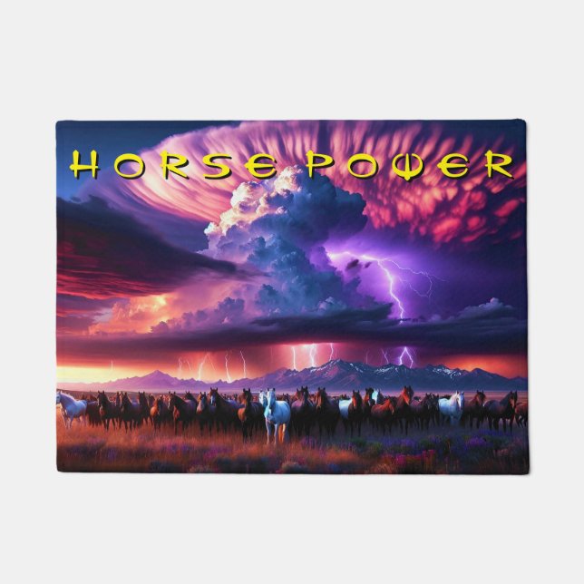 Horse Power Doormat (Front)