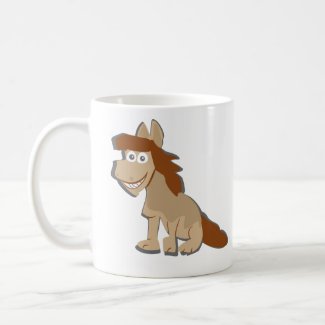Horse powered coffee mug
