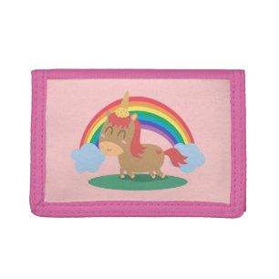 Horse Pretending to be a Unicorn Girls Wallet