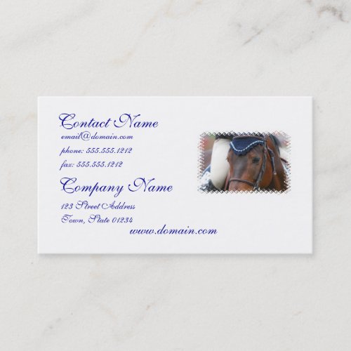 Horse Profile Business Cards