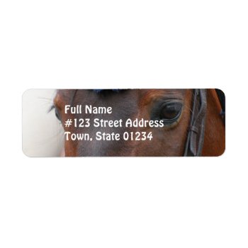 Horse Profile Mailing Label by HorseStall at Zazzle