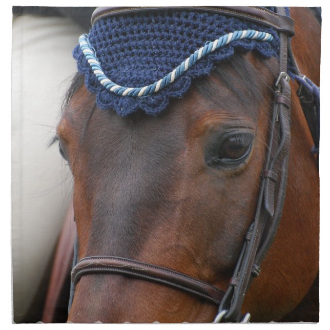 Horse Profile Set of Four Napkins (Front)