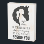 Horse quote horse and girl horse lover wooden box sign<br><div class="desc">Horse quote wooden box sign with horse and girl silhouette,  personalized horse lover wooden box sign,  cowgirl,  equestrian wooden box sign. Available on more items. Personalize it with your own text. Custom horse wooden box sign.</div>
