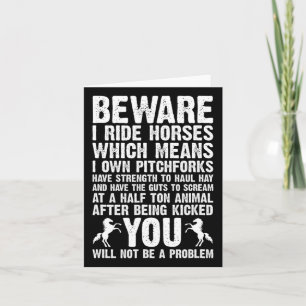Horse Quote Horses Horseback Riding Equestrian Hor Card