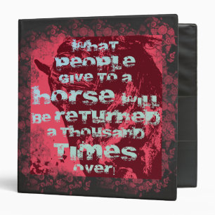 Horse Quote II - Binder