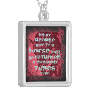 Horse Quote II - Necklace