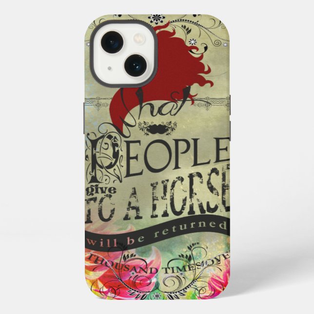 Horse Quote - iPad Case (Back)