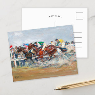 Horse Race Angelo Jank Postcard